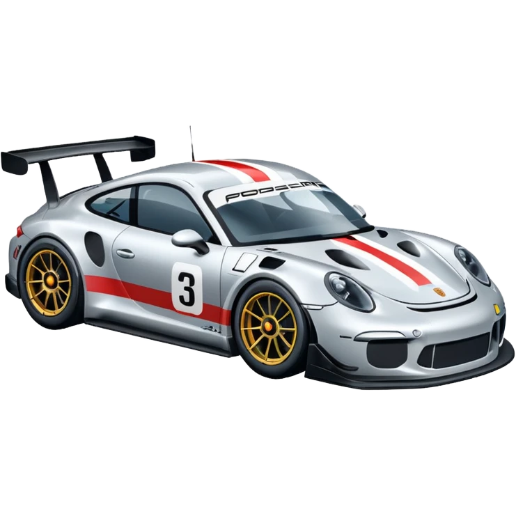 porsche gt3 racecar emoji