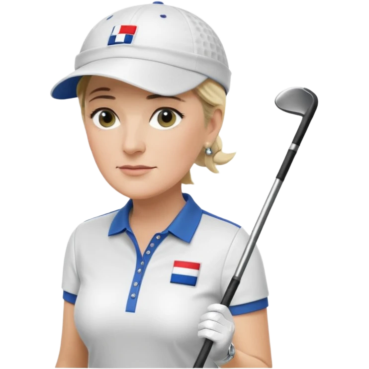 Marine Le Pen qui fait du golf  emoji