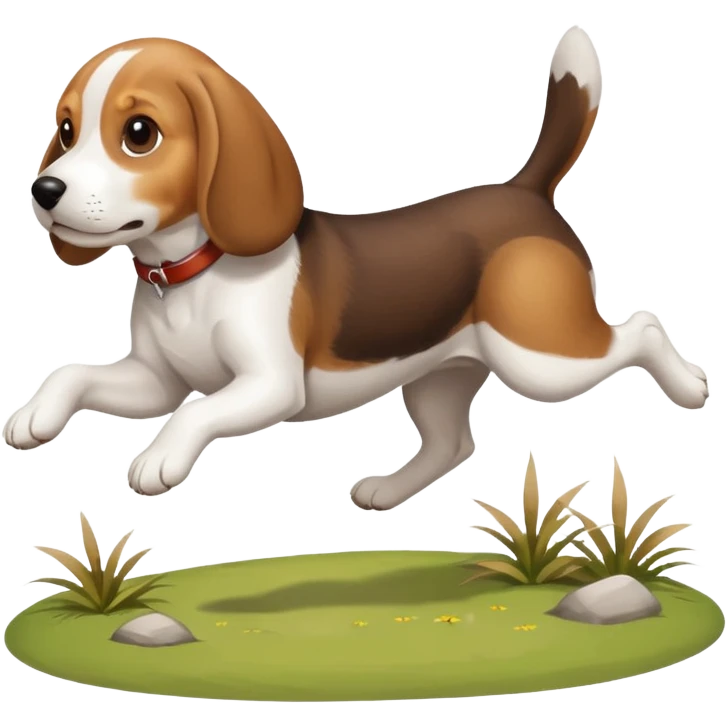 Beagle catching rabbits  emoji