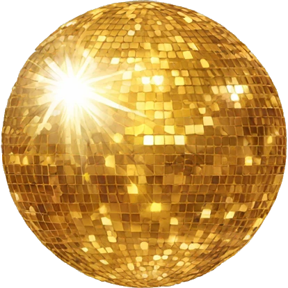glitter disco ball emoji