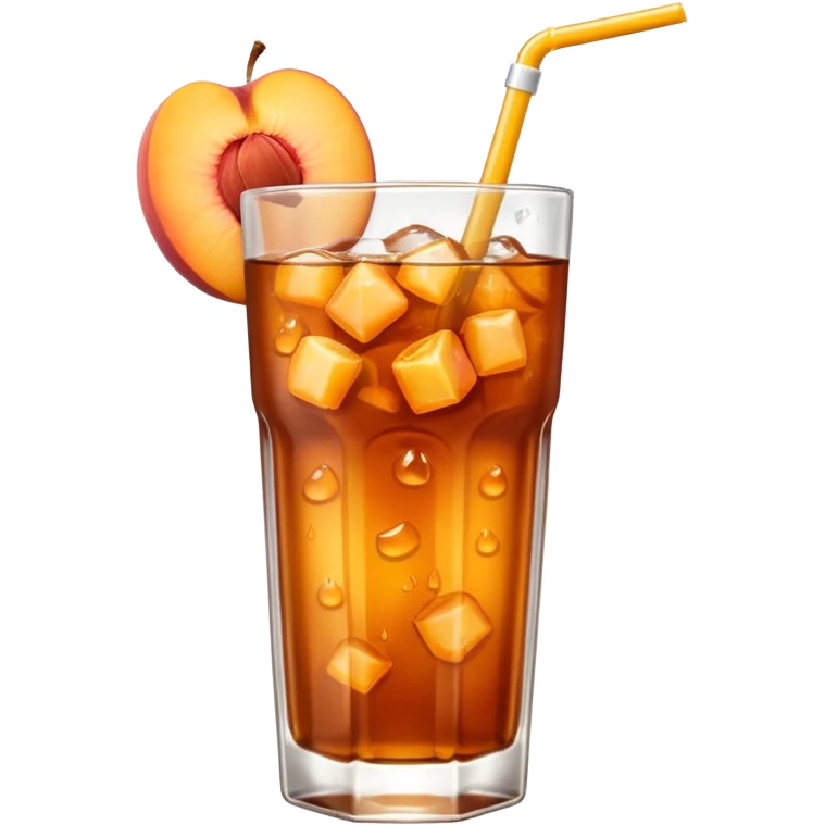 Peach ice tea emoji