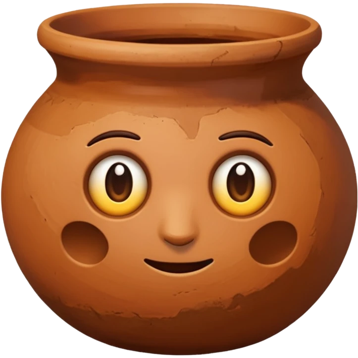 clay pottery without face emoji