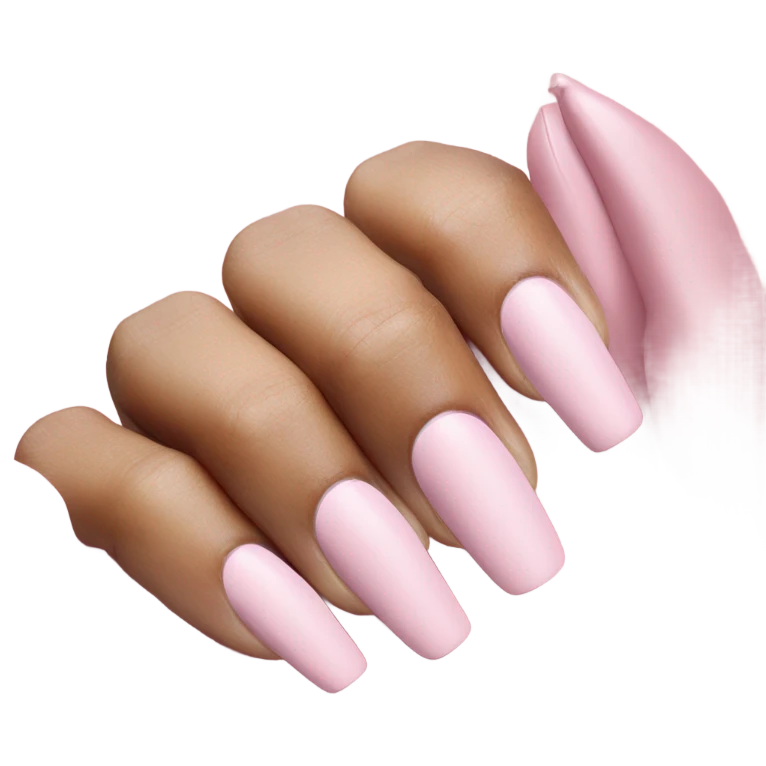 pastel pink nails emoji