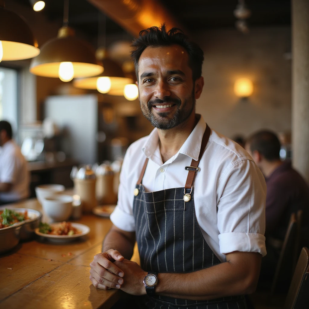 An Indian restaurant owner emoji