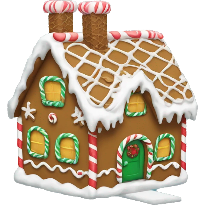 Gingerbread house emoji