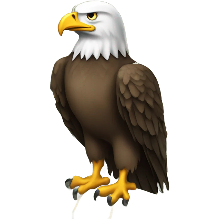 Eagle with lots of cash emoji