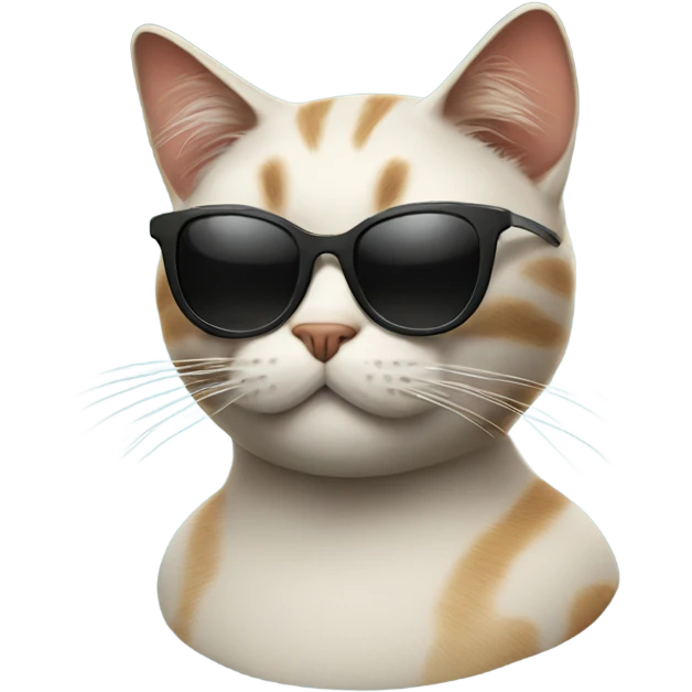 smoking cat with sunglasses emoji