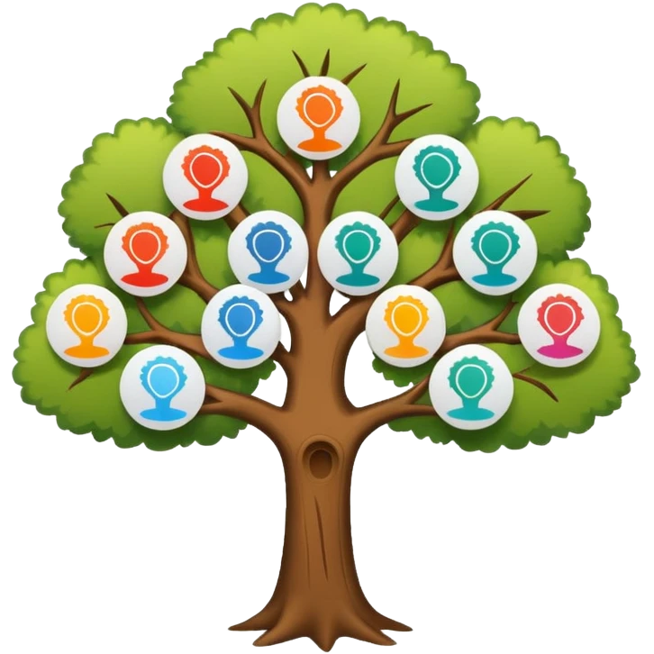 family tree diagram emoji