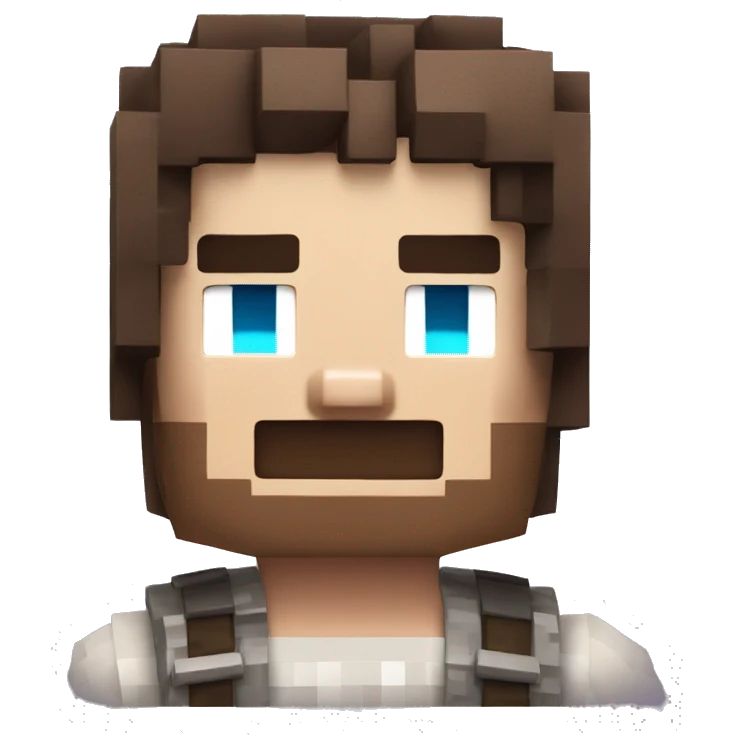 A cool looking Minecraft Steve emoji
