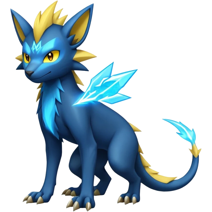 Manectric-Luxray-Draco-Fakémon-hybrid-creature (full body), 4 legs emoji