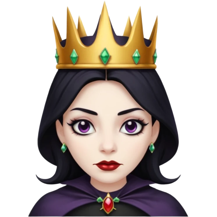 evil witch with crown emoji