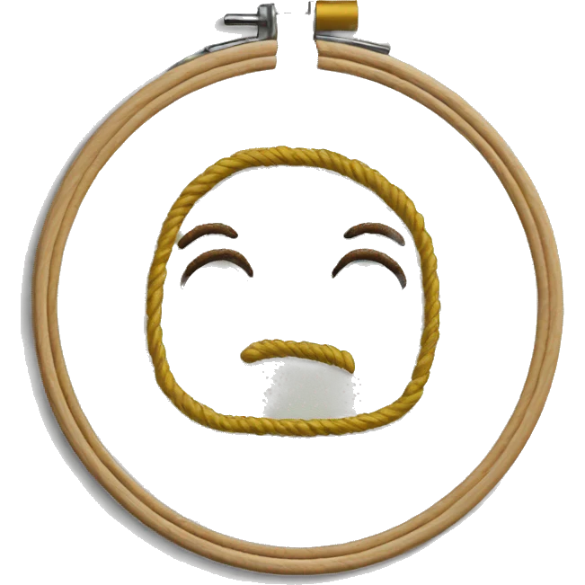 Embroidery hoop  emoji