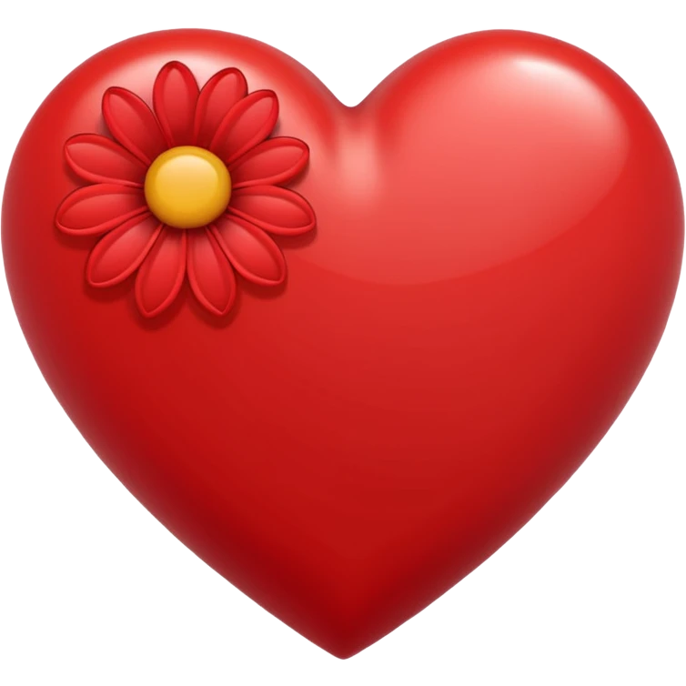 heart with a flower motif emoji