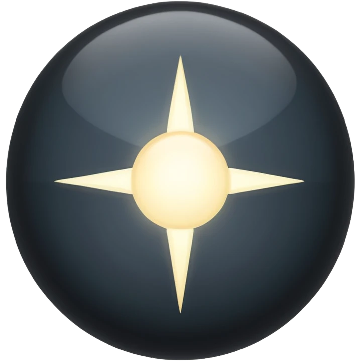 dark gray point of light emoji