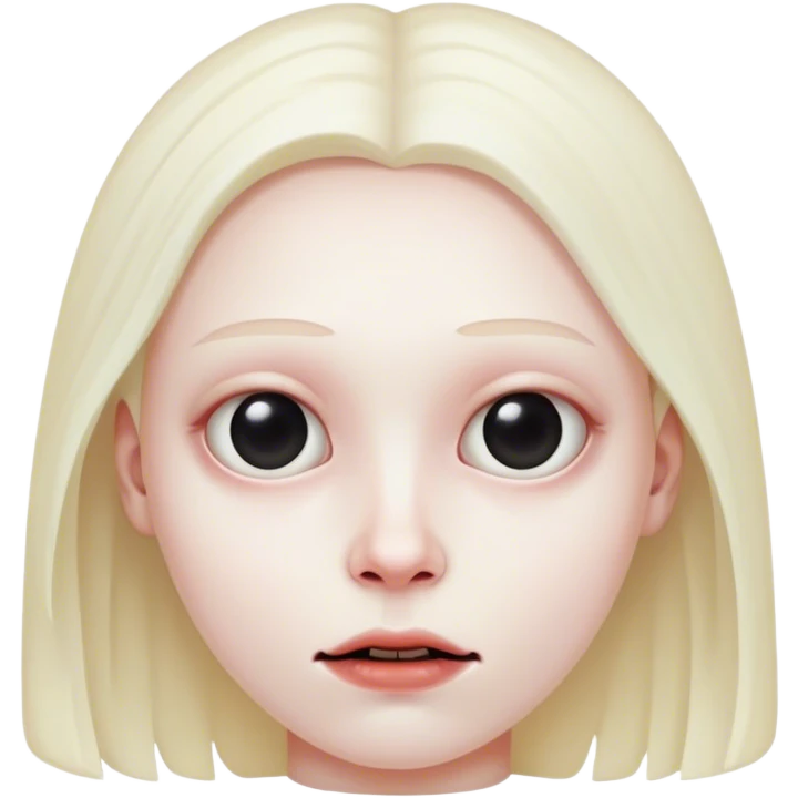 portrait of Really bad creepy AI generated person  emoji