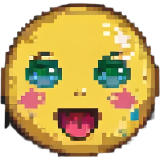 A talking emoji with a cute and expressive face emoji