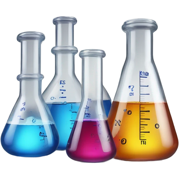 hyper realistic chemical flasks emoji