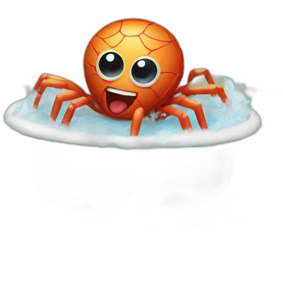 spider taking a bath emoji