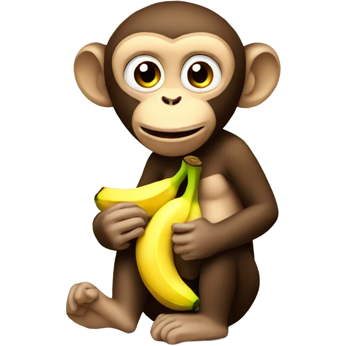 Monkey eating bananas  emoji