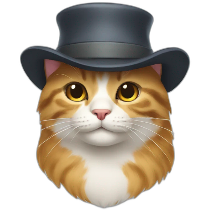 cat with a hat emoji