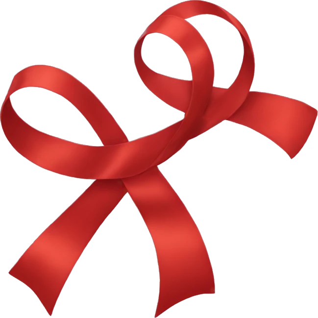 Red ribbon emoji