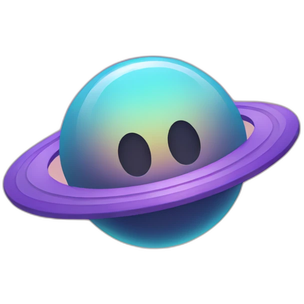 Share button with outerspace theme emoji