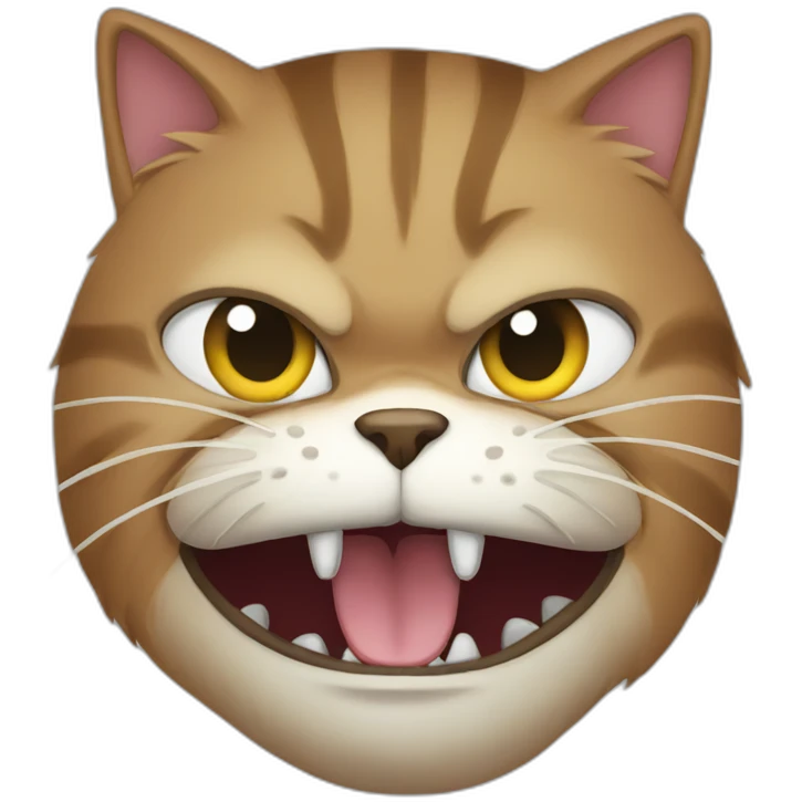 Enraged cat emoji