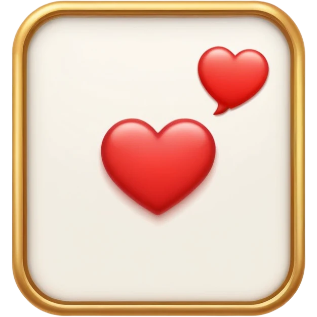 rectangular post frame with a heart, comment bubble, and bookmark icon below it emoji