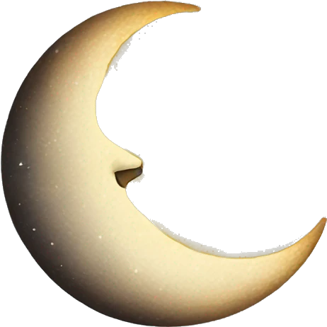 Waning Crescent Moon emoji