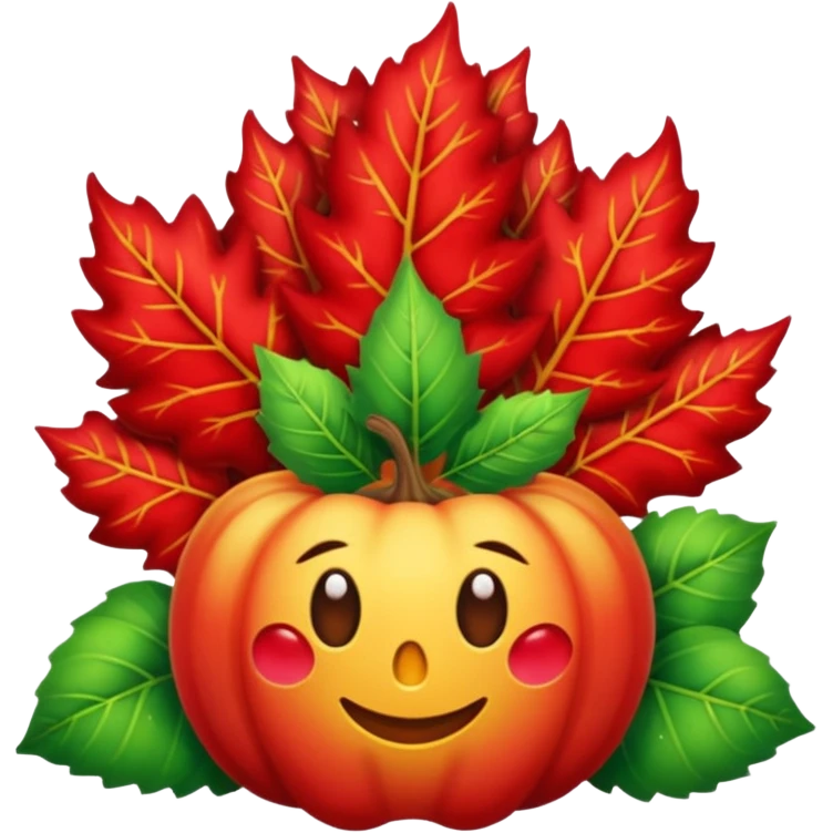 Una pradera con muchas setas y hadas emoji