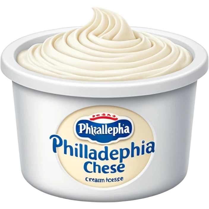 tub of philadelphia cream cheese emoji