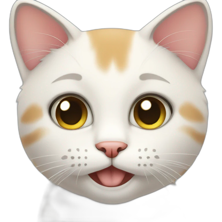 Polite cat emoji
