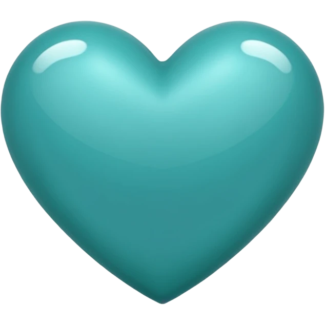 Teal heart emoji