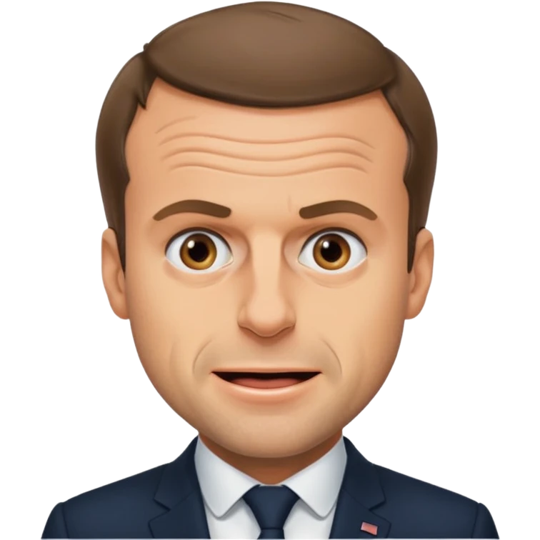 Macron qui fait caca emoji