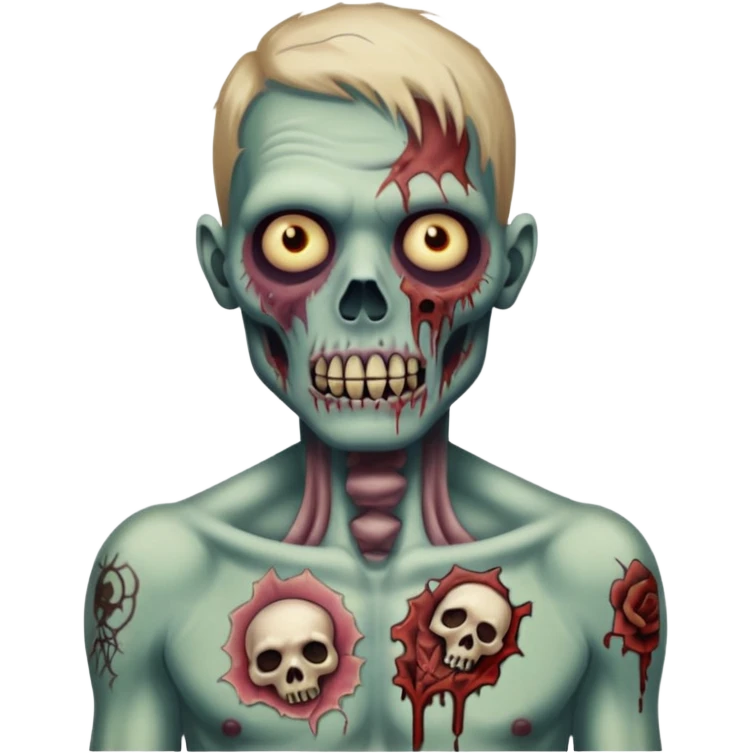 tattooed zombie emoji