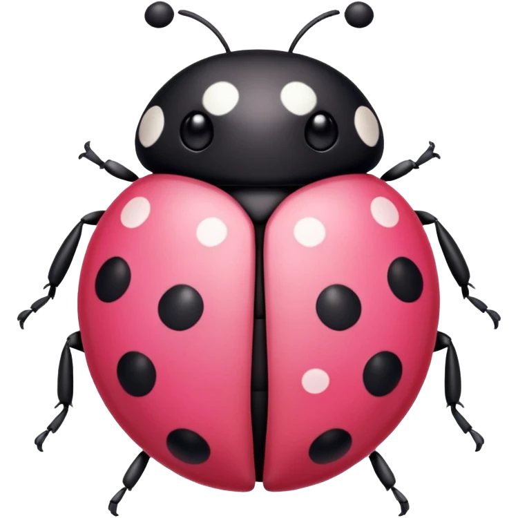 pink cute ladybug emoji