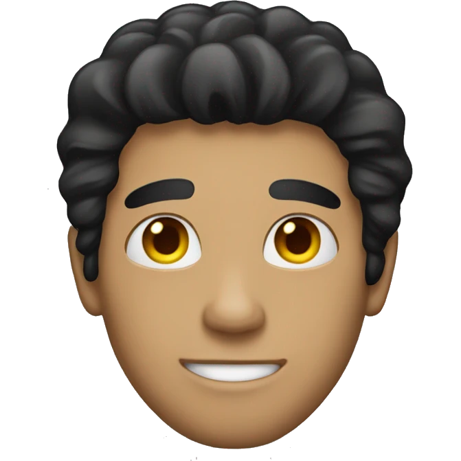 man wearing a suit with black hair emoji