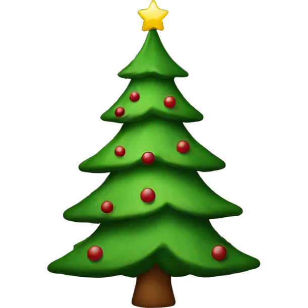 Christmas tree astetic brown  emoji