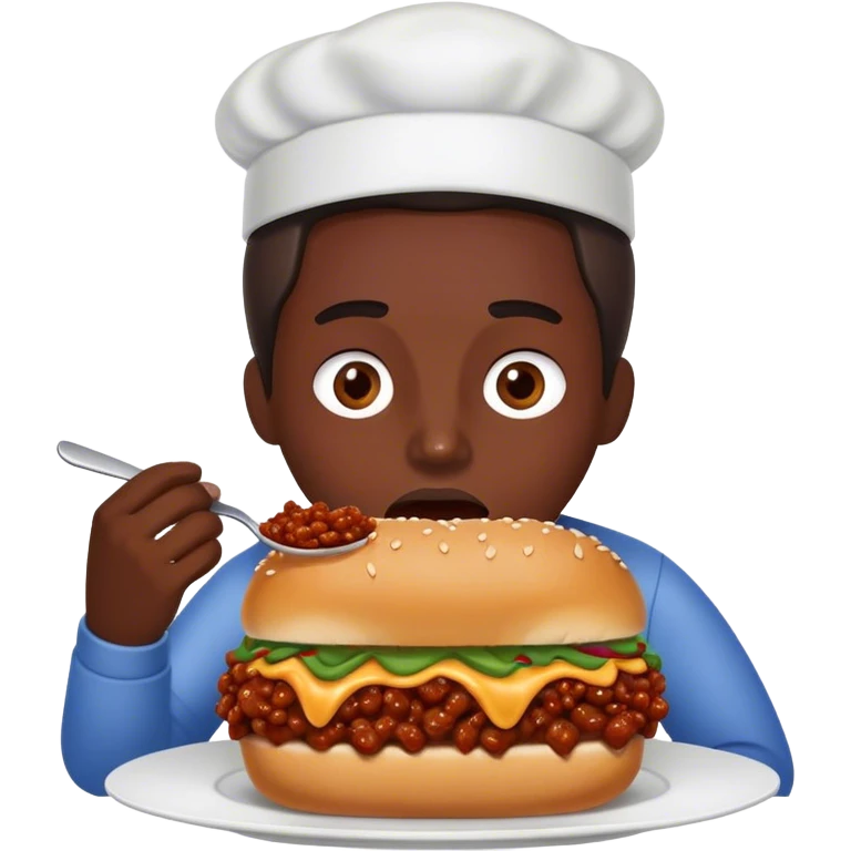eating sloppy  emoji