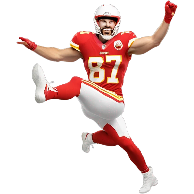 Travis Kelce dancing emoji