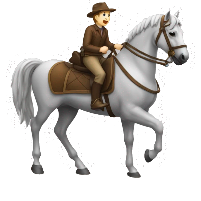 eine Reiterin auf Pferd und ein Reiter auf Pferd emoji