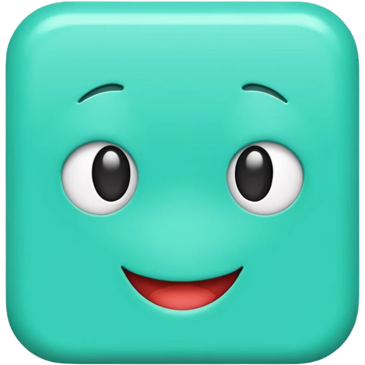 “X” mint green emoji