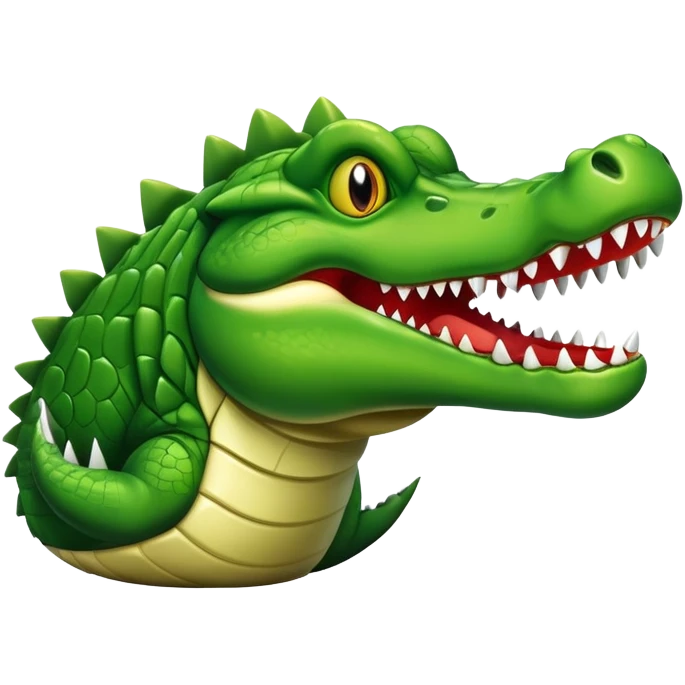 energetic crazy crocodile emoji