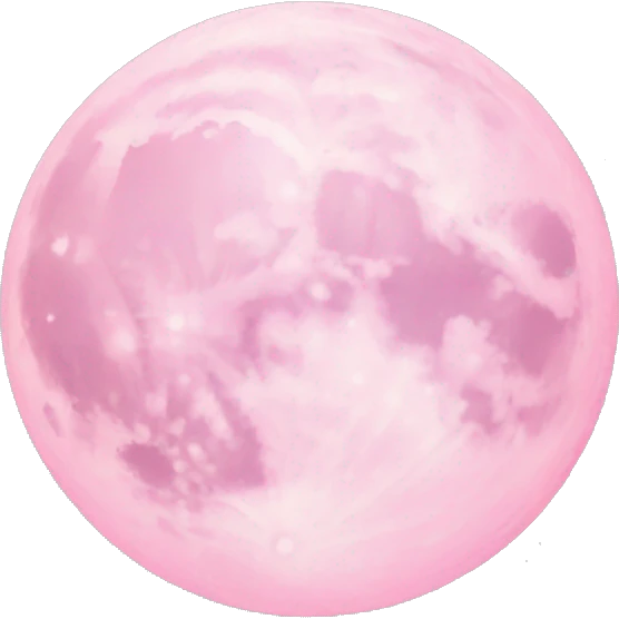 pastel pink moon emoji