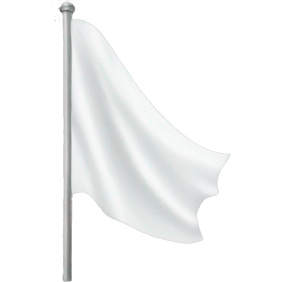 white flag emoji