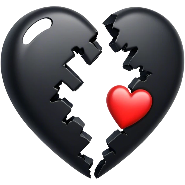Black broken heart emoji