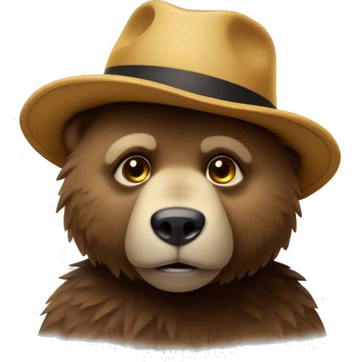 Orso con cappello da maranza emoji
