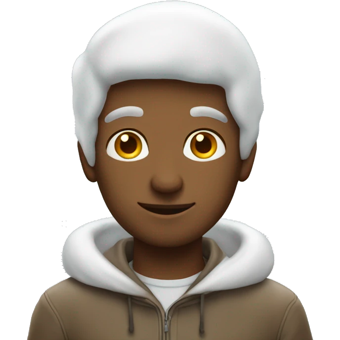 Homem fazendo anjo na neve emoji