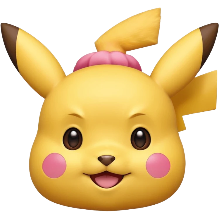 Pikachu version ios avec que la tête plus mignon emoji