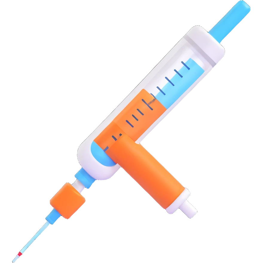 A syringe emoji